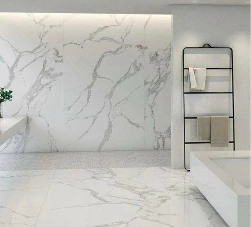 Self Adhesive White Marble Sheet Sticker – Effortless Elegance for Your Space