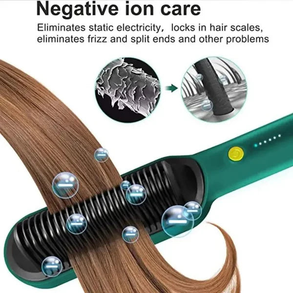 Electric Hair Straightening Comb – Fast Heating, Free Styling