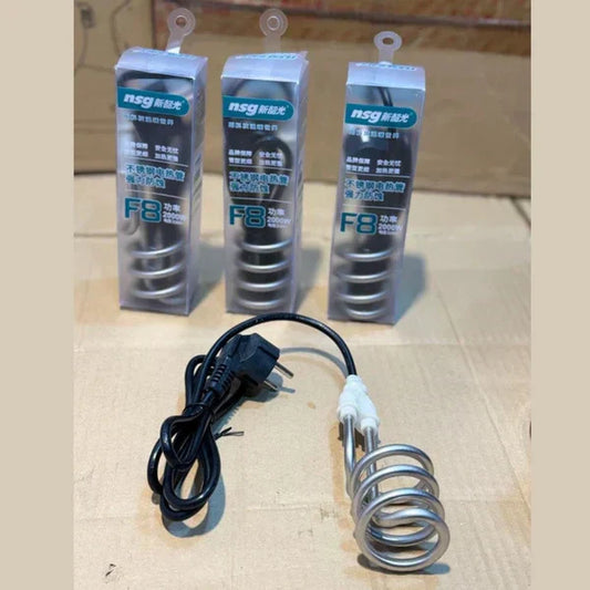 NSG F8 WATER HEATING ROD WITH OUT CURRENT. فوری پانی گرم کریں، کرنٹ کا خطرہ بالکل نہیں