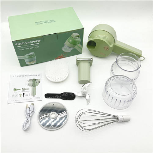 4 in 1 Electric Vegetable Cutter – Rechargeable Chopper Machine