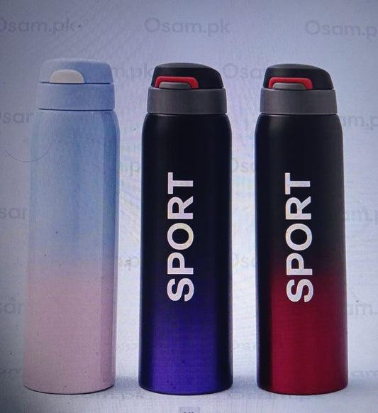 Sports Water Bottle / Straw Water Bottle - Keep Drinks Cold for Hours!