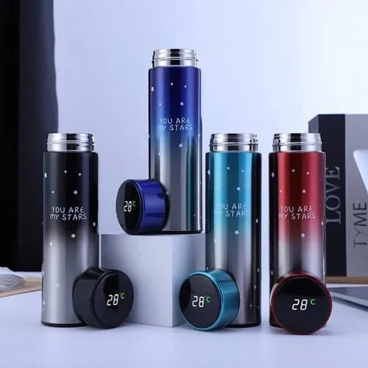 Smart LED Temperature Display Water Bottle – Stainless Steel Thermos Bottle