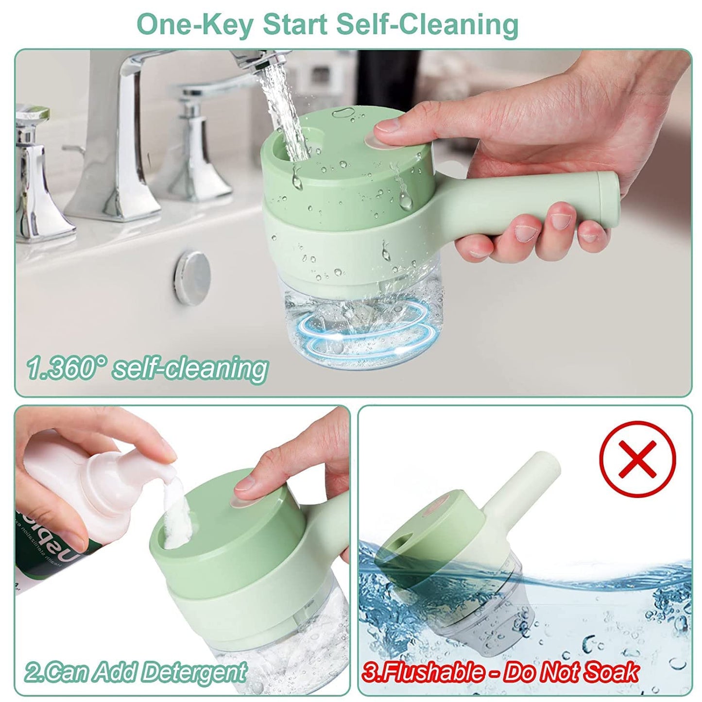 4 in 1 Electric Vegetable Cutter β Rechargeable Chopper Machine