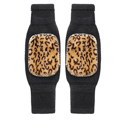 Winter Warm Knee Pads | Soft Fleece Knee Warmers for Pain Relief & Cold Weather Protection | Stretchable Thermal Knee Support