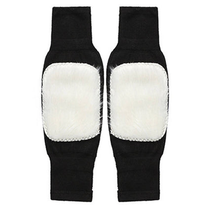Winter Warm Knee Pads | Soft Fleece Knee Warmers for Pain Relief & Cold Weather Protection | Stretchable Thermal Knee Support