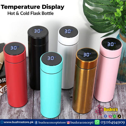 Smart LED Temperature Display Water Bottle – Stainless Steel Thermos Bottle