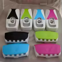 Automatic Toothpaste Dispenser with Toothbrush Holder – Wall Mounted, Hands-Free Bathroom Organizer