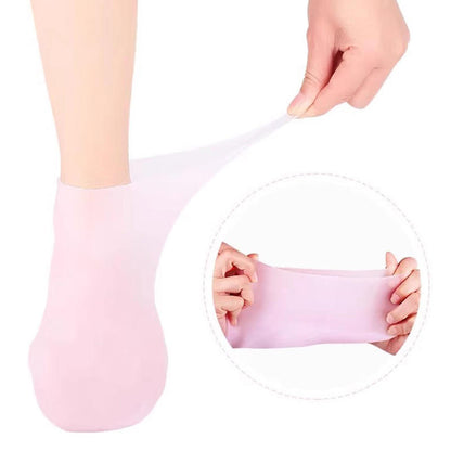 Silicone Moisturizing Socks | Soft Gel Socks for Dry & Cracked Heels