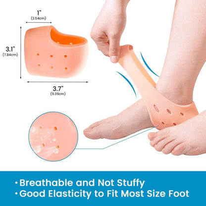 Silicone Heel Protectors- Relief for Dry, Cracked & Painful Heels