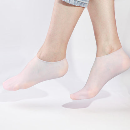 Silicone Moisturizing Socks | Soft Gel Socks for Dry & Cracked Heels