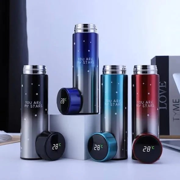 Smart LED Temperature Display Water Bottle – Stainless Steel Thermos Bottle